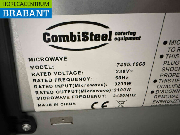 Stainless steel Combisteel Microwave 2100 Watt 230V Horeca - Image 6