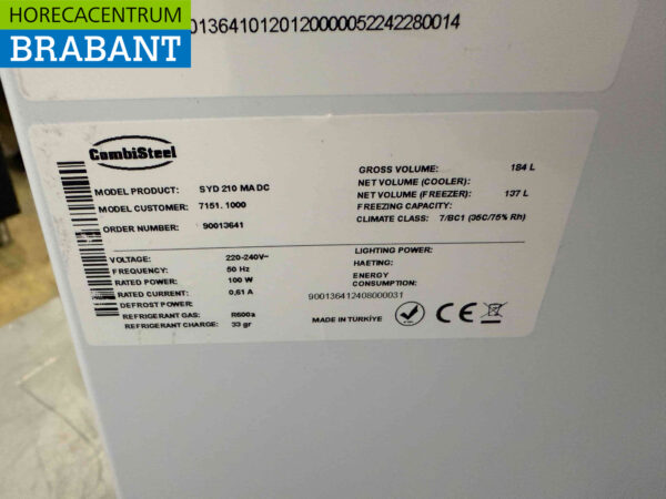 Combisteel Shop freezer Freezer with sliding lids 184 liters 230V Horeca - Image 5