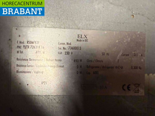 Stainless steel Electrolux Freezer 600 liters 230V Catering - Image 5