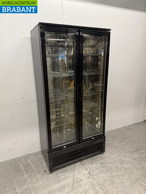 Combisteel Double Door Glass Door Refrigerator 2 Folding Doors 420 liters 230V Horeca - Image 2