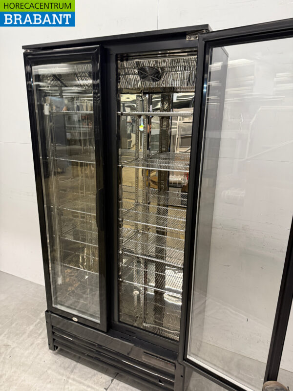Combisteel Double Door Glass Door Refrigerator 2 Folding Doors 420 liters 230V Horeca - Image 4