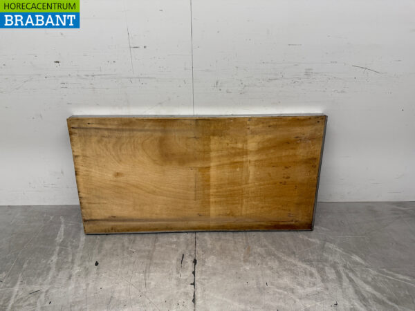 Stainless steel Worktop Raised Edge 138.5 x 70 cm Catering - Image 4