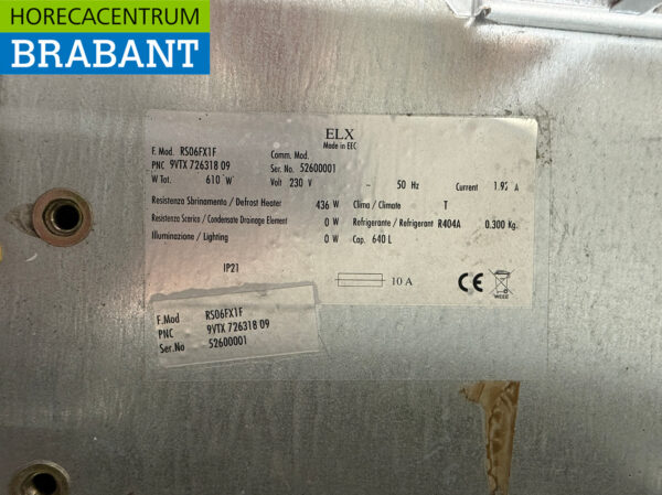 Stainless steel Zanussi Freezer Freezer cabinet 640 liters 230v Catering - Image 5