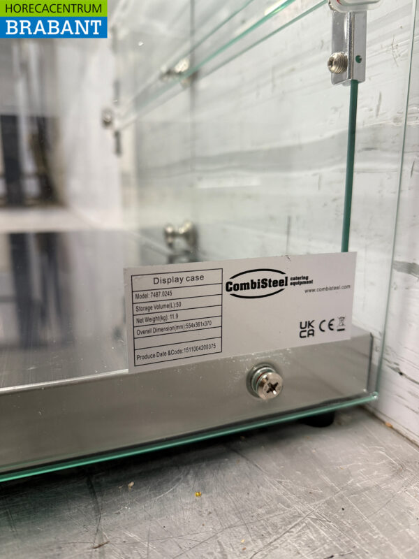 Combisteel Glass Mounted Display Case 50 liters Horeca - Image 4