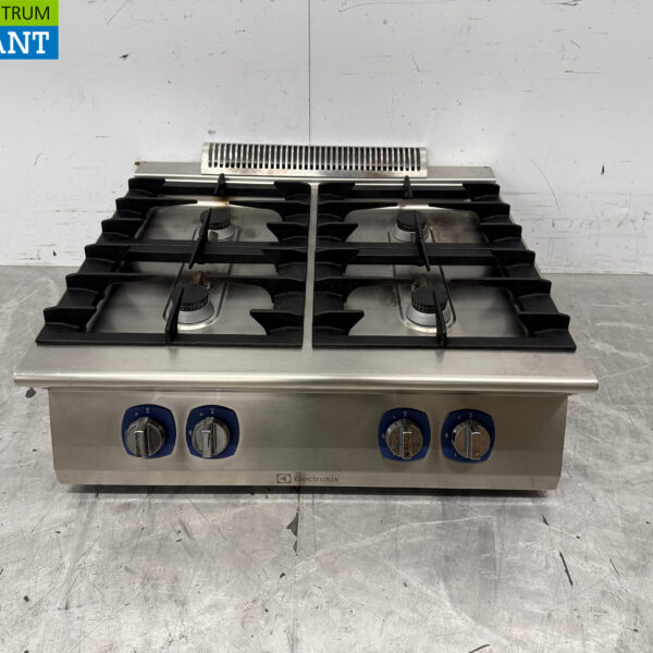 Stainless steel Electrolux Surface stove 4 burners 80 cm GAS Catering