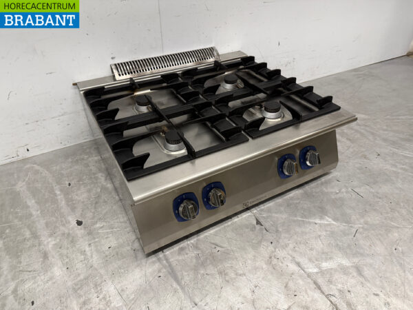 Stainless steel Electrolux Surface stove 4 burners 80 cm GAS Catering - Image 3