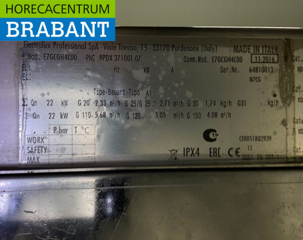 Stainless steel Electrolux Surface stove 4 burners 80 cm GAS Catering - Image 5