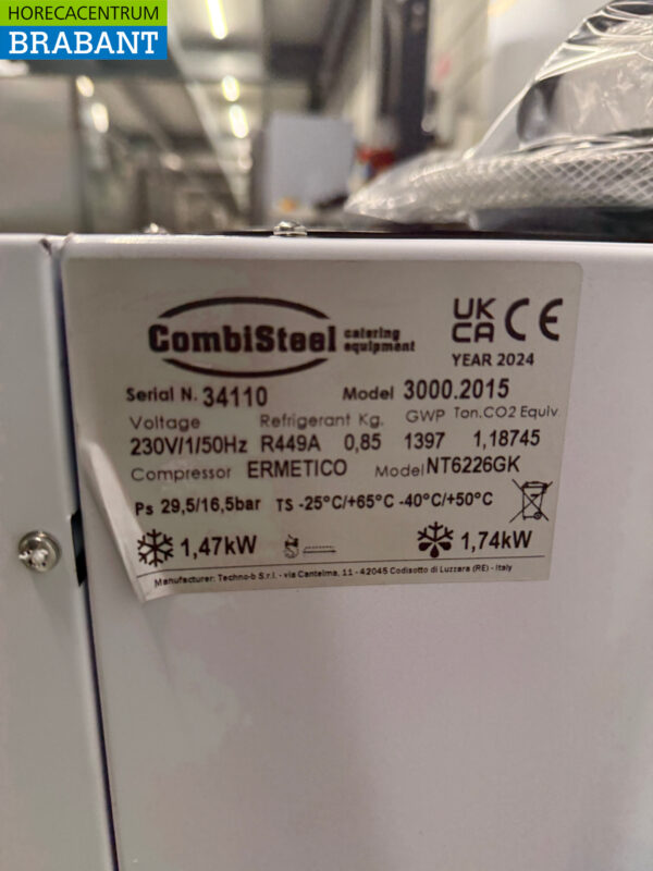 Combisteel Refrigeration Unit Refrigeration Unit Plug-in Monoblock Wall Unit 16.1 m3 230V Horeca - Image 5