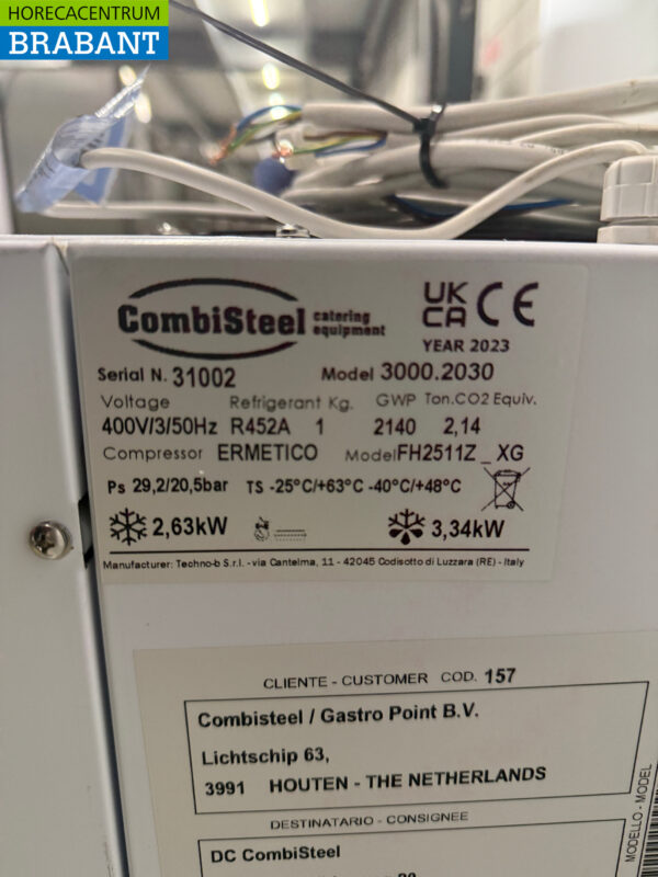 Combisteel Freezer Unit Freezer Unit Plug-in Monoblock Wall Unit 18.55 m3 400V Horeca - Image 5
