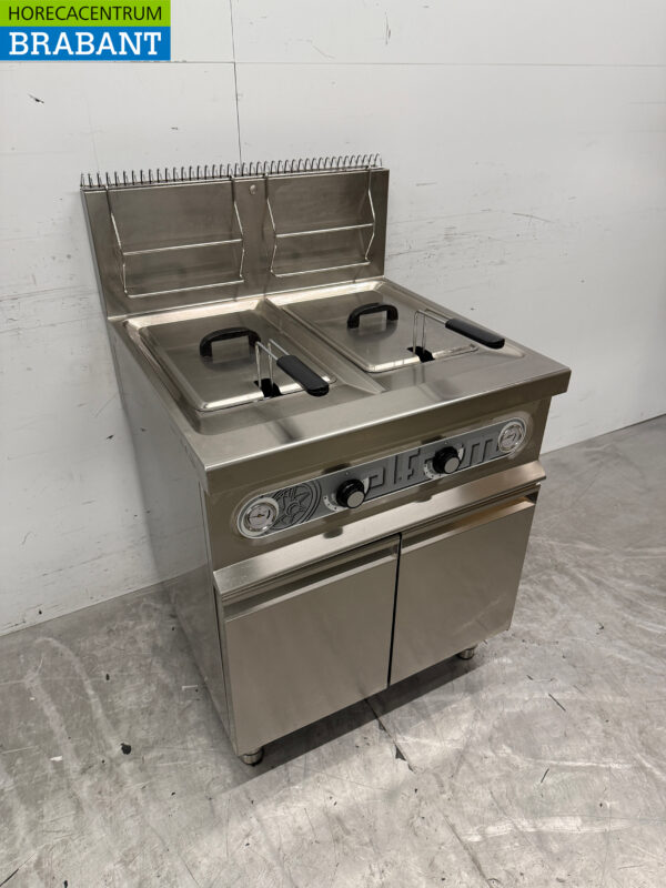 Stainless steel Elframo Double Fryer 2x 17 liters GAS Catering - Image 3