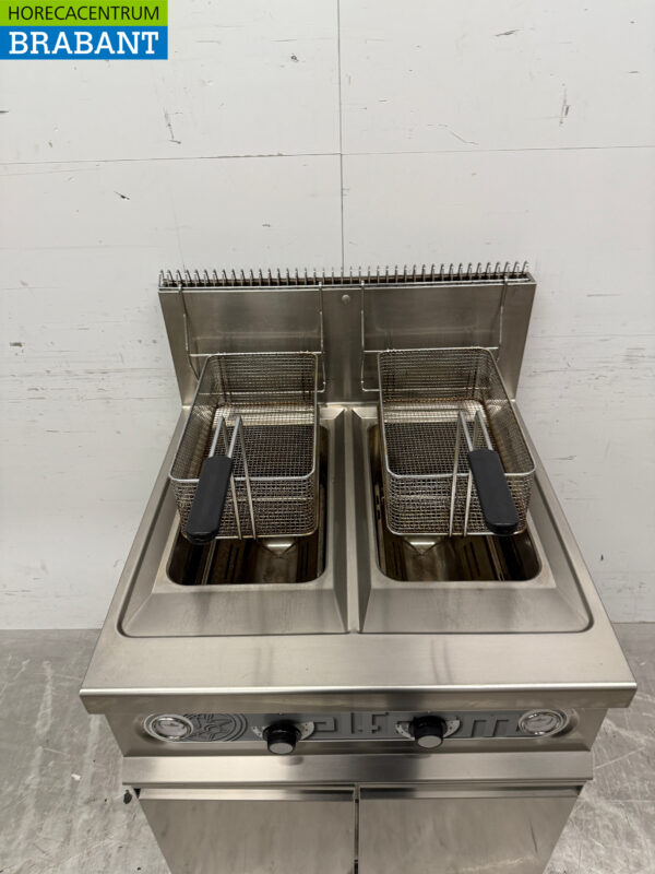 Stainless steel Elframo Double Fryer 2x 17 liters GAS Catering - Image 4