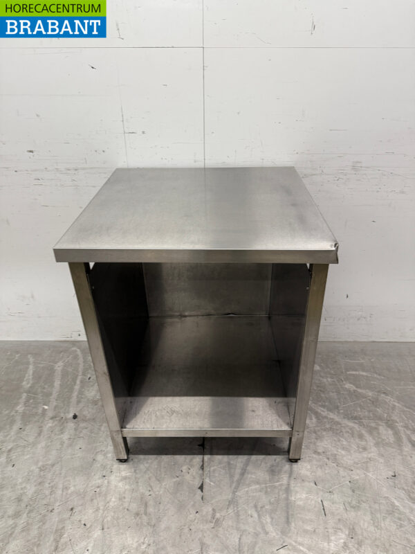 Stainless steel Worktable with undershelf 70 x 70 x 90 cm Horeca
