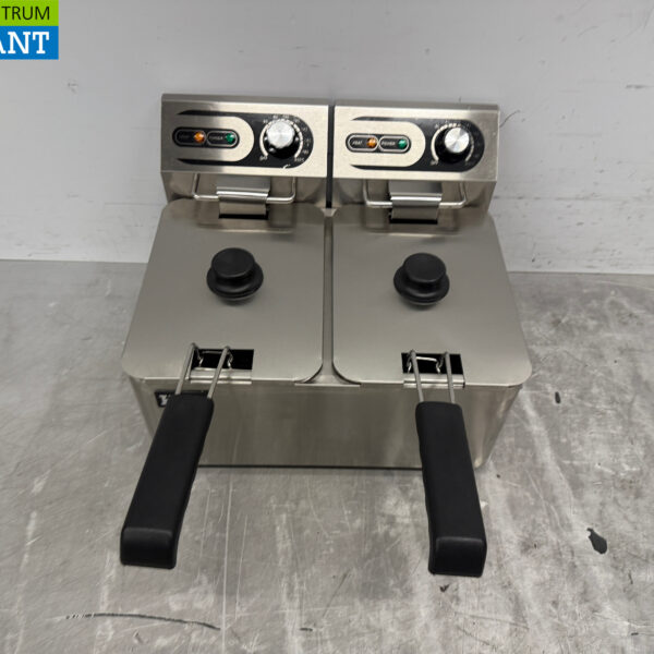 HCB Stainless Steel Double Fryer Frying 2 x 4.5 liters 230V Horeca
