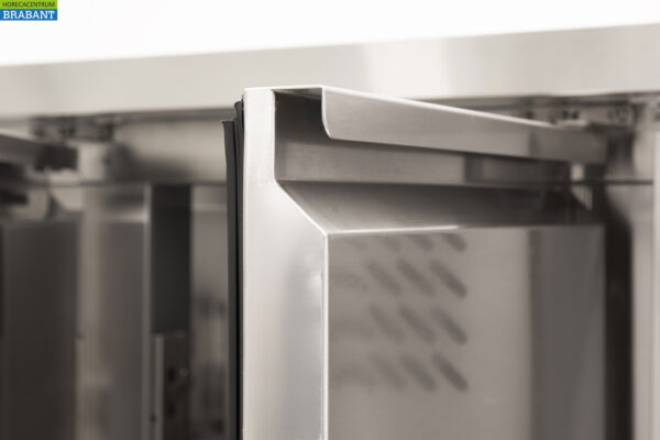 Stainless steel Freezer workbench 3 doors 1/1 gastronorm 179,5 cm Catering - Image 9