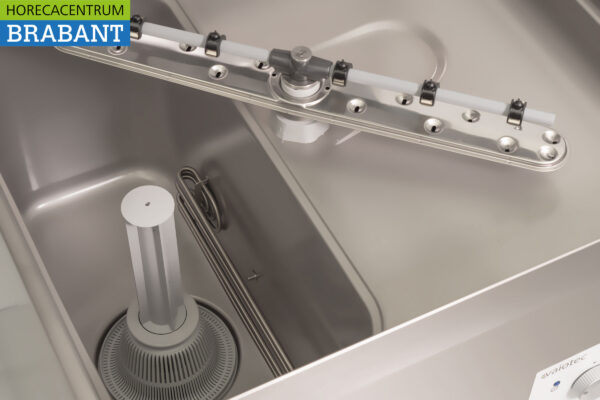 Stainless steel Asber Basic-line Pass-through dishwasher with drain pump and soap pumps 400V Catering - Image 12