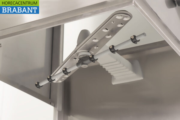 Stainless steel Asber Basic-line Pass-through dishwasher with drain pump and soap pumps 400V Catering - Image 7