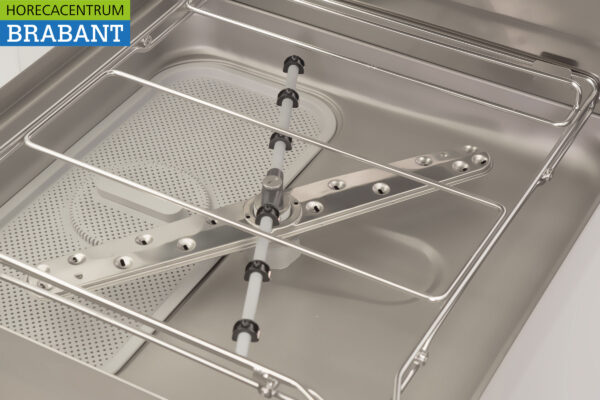 Stainless steel Asber Basic-line Pass-through dishwasher with drain pump and soap pumps 400V Catering - Image 8