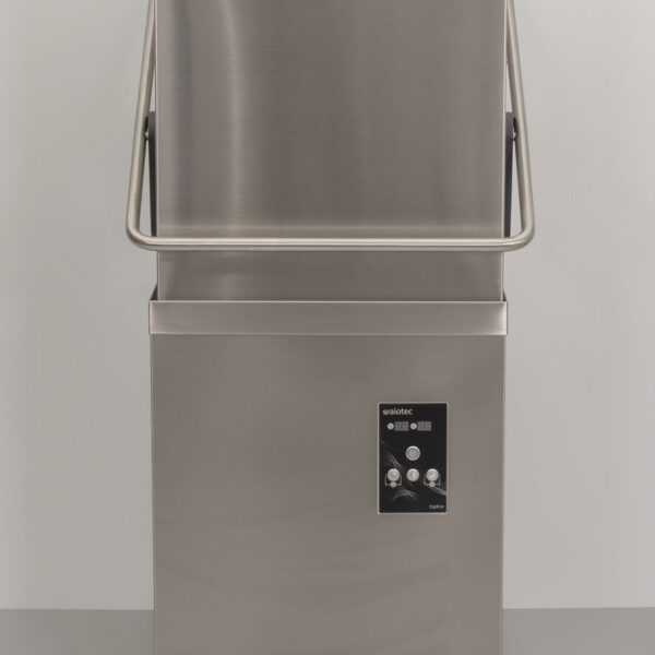 Stainless steel Asber Profi-line Sliding dishwasher with drain pump and soap pumps 400V Catering