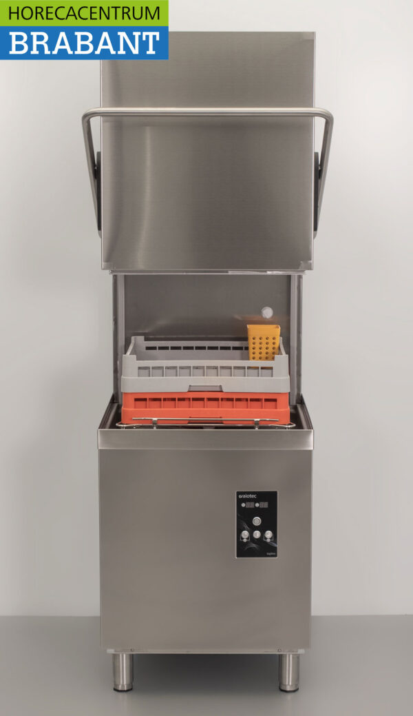Stainless steel Asber Profi-line Sliding dishwasher with drain pump and soap pumps 400V Catering - Image 4