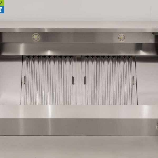 Stainless steel extractor hood Premium-line motor 1500 kuub box model 160 cm 230V Horeca