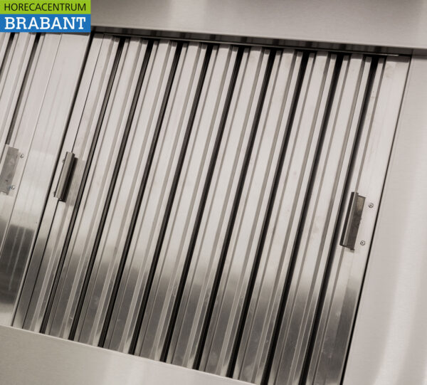 Stainless steel extractor hood Extractor hood with slat filters Premium-line 140 cm Box model Box model Horeca - Image 4