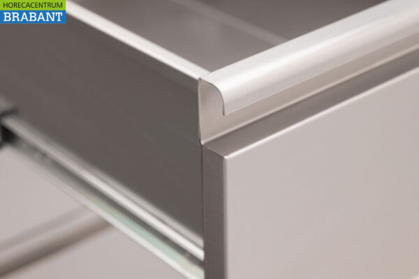 HCB Stainless Polyethylene PE Work Cabinet Cabinet Cutting Table 2 folding doors 3 drawers 140 cm Catering Butchery - Image 8