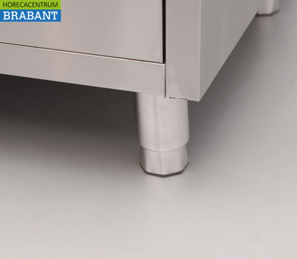 HCB Stainless Polyethylene PE Work Cabinet Cabinet Cutting Table 2 folding doors 3 drawers 140 cm Catering Butchery - Image 10