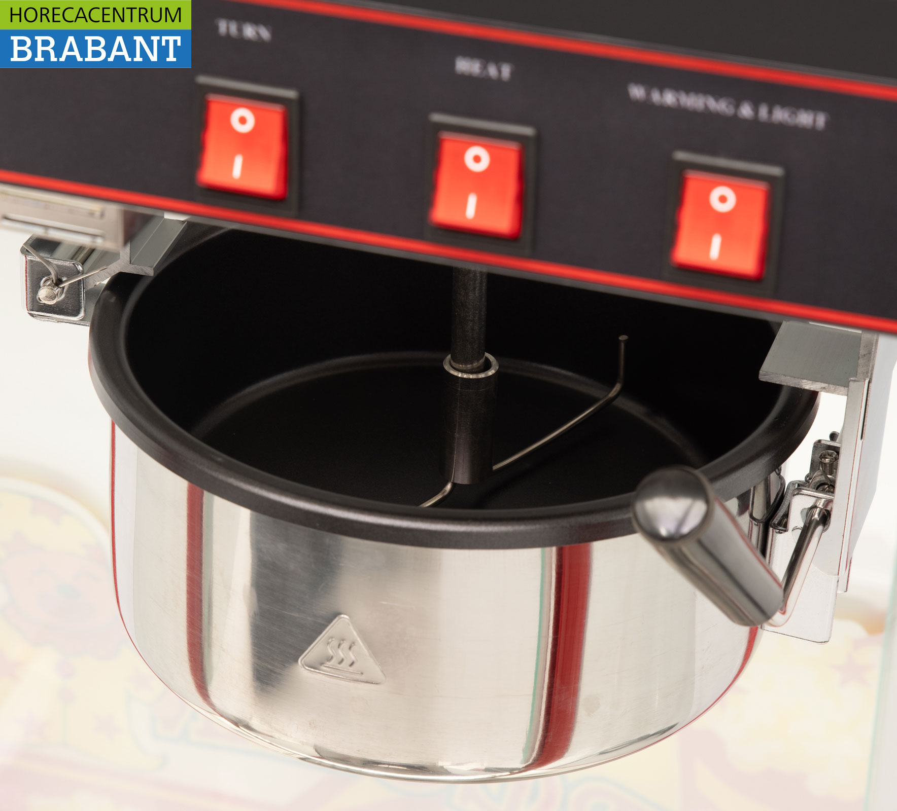 HCB Popcorn machine Popcorn machine Black 230V Braderie Market Catering - Image 8