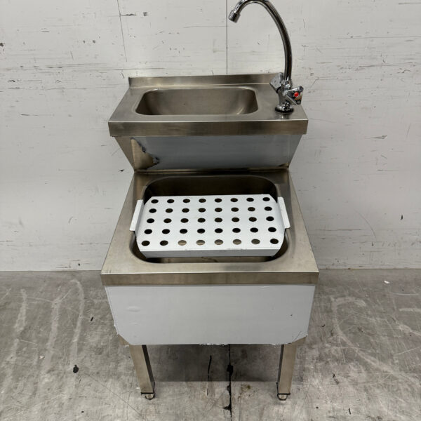 Stainless steel Double Sink Sink Pouring Bowl combi Faucet 50 cm Catering