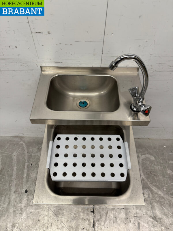 Stainless steel Double Sink Sink Pouring Bowl combi Faucet 50 cm Catering - Image 4