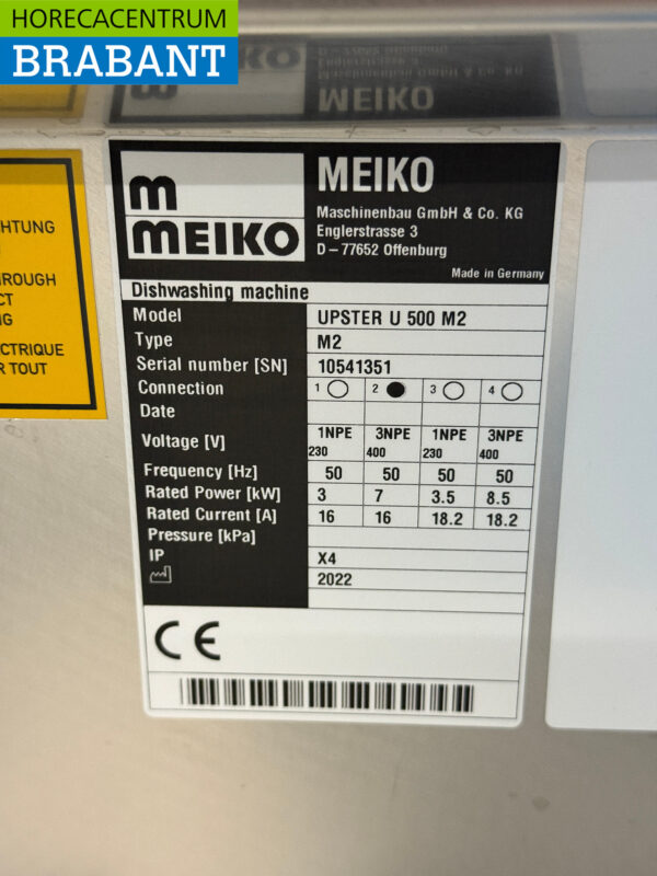Stainless steel Meiko Upster Dishwasher with drain pump 400V Catering - Image 13