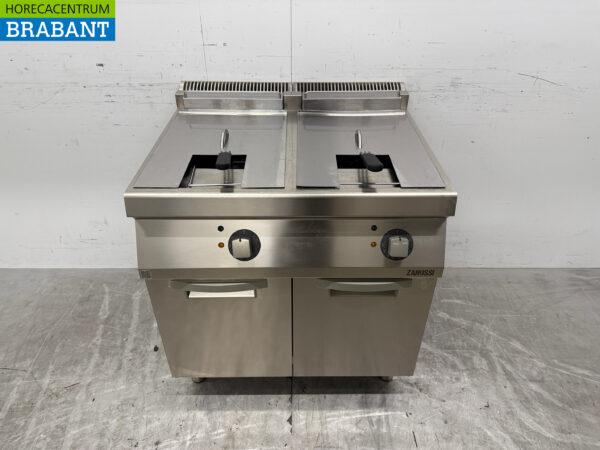 Stainless steel Zanussi Double Fryer 2 x 15 liters 400V Bj. 2022 Catering