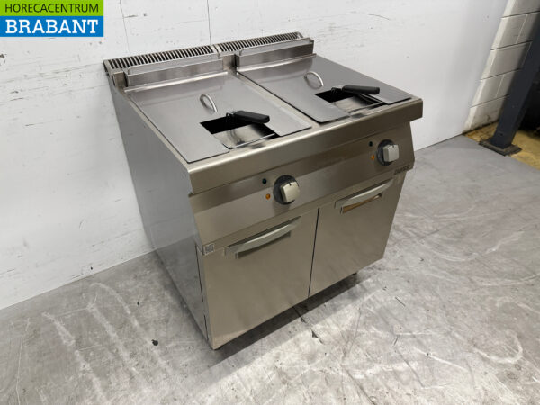 Stainless steel Zanussi Double Fryer 2 x 15 liters 400V Bj. 2022 Catering - Image 3