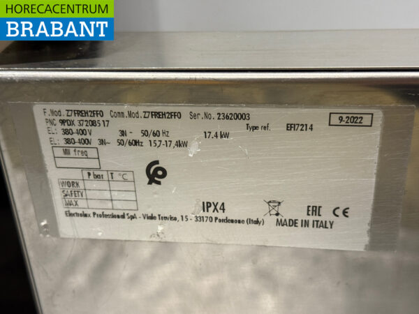 Stainless steel Zanussi Double Fryer 2 x 15 liters 400V Bj. 2022 Catering - Image 6
