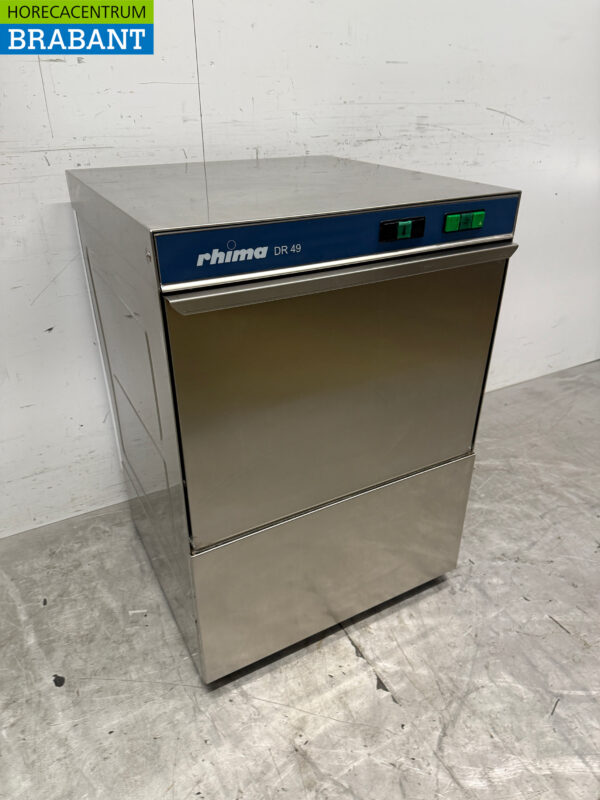 Stainless steel Rhima DR49 Dishwasher 230V Catering - Image 3
