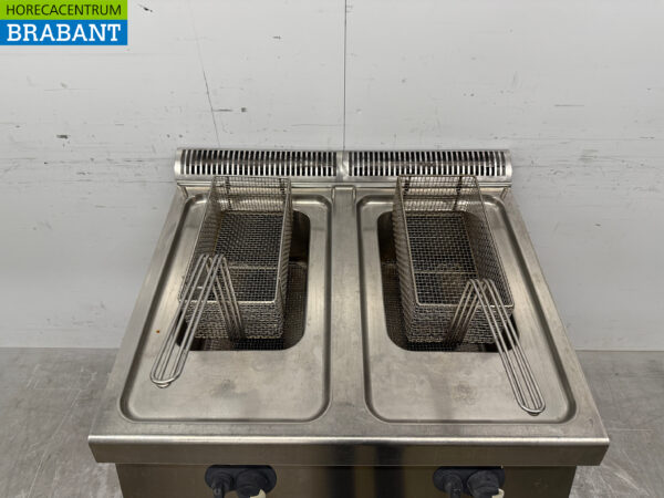 Stainless steel Electrolux Double Fryer 2 x 15 liter GAS Catering - Image 4