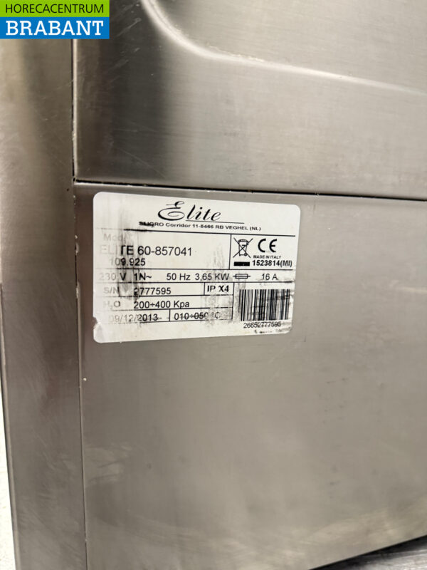Stainless steel Elite Dishwasher 230V Catering - Image 6