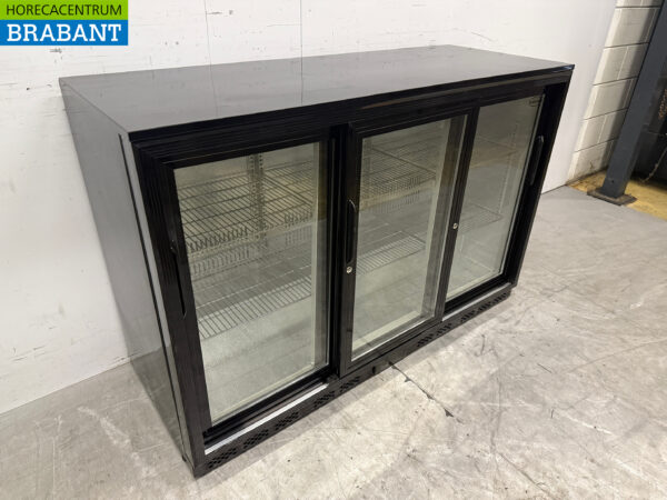 Combisteel Bar Refrigerator 3 Glass Sliding Doors 135,5 cm 230V Horeca - Image 3