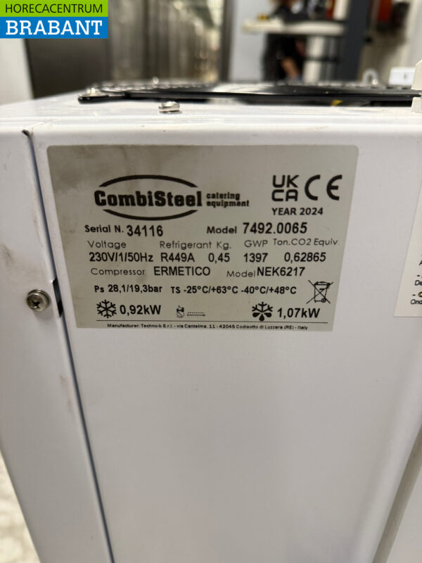 Combisteel Refrigeration Unit Refrigeration Unit Plug-in Monoblock Wall Unit 10.4 m3 230V Horeca - Image 5