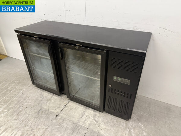 Saro Bar Refrigerator 2 Glass Folding Doors 146 cm 230V Catering - Image 2