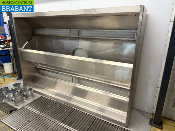 Stainless steel exhaust hood island hood island hood 290 x 200 x 60 cm 230V Horeca - Image 3