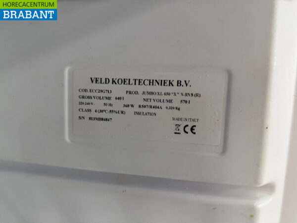 Stainless steel Jumbo Freezer 640 liters 230V Catering - Image 5