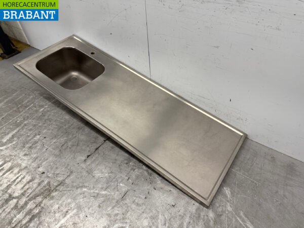 Stainless steel Sink Sheet Sink 180 x 70 cm Catering - Image 2