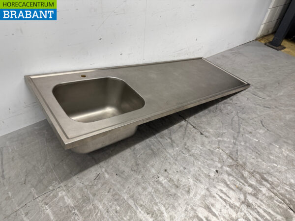 Stainless steel Sink Sheet Sink 180 x 70 cm Catering - Image 3