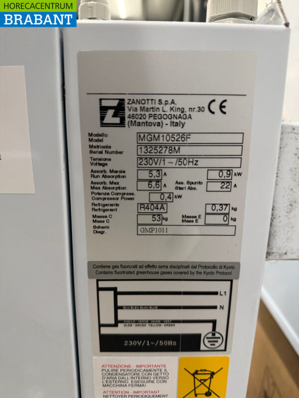 Zanotti Refrigeration Unit Refrigeration Unit Plug-in Monoblock Wall Unit 6 m3 230V Horeca - Image 5