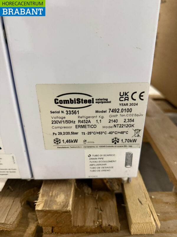 Combisteel Freezer Unit Freezer Unit Plug-in Monoblock Wall Unit 7 m3 400V Horeca - Image 5