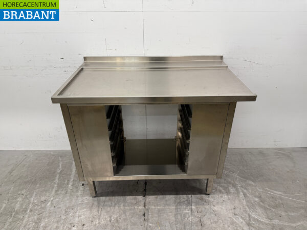 Stainless Steel Drainage Table T.B.V. Slide Through Dishwasher 114,5 x 70,5 x 93 cm Horeca