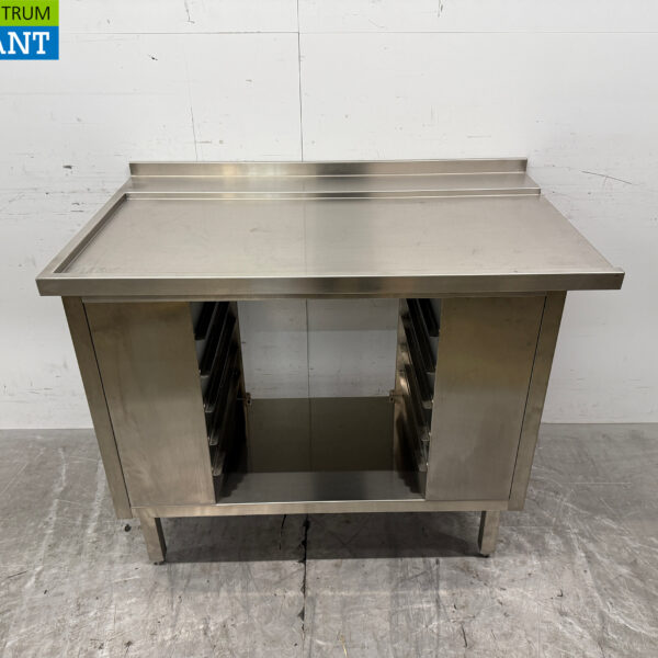 Stainless Steel Drainage Table T.B.V. Slide Through Dishwasher 114,5 x 70,5 x 93 cm Horeca