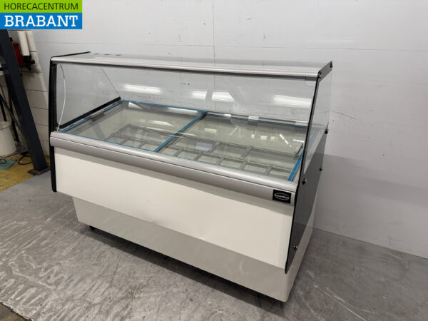 Mobile Combisteel Cuba Scoop ice cream display case 13 trays 230V Catering - Image 2