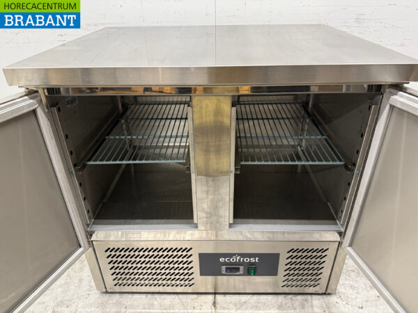 Stainless steel Saro Refrigerated Workbench 2 Doors 90.5 cm 230V Horeca - Image 4